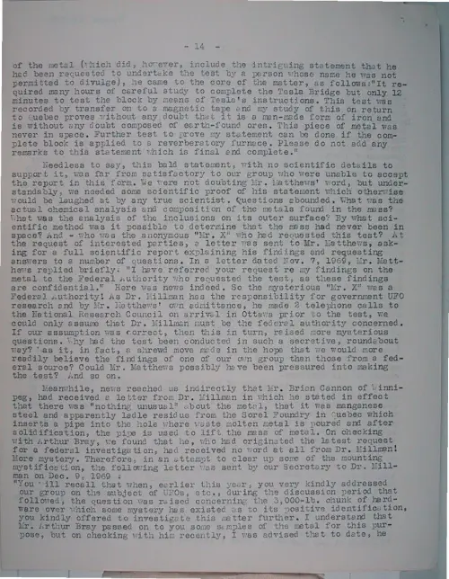 First page of Wilbert Smith Archives Files Box 1131 19 1131-19-p142