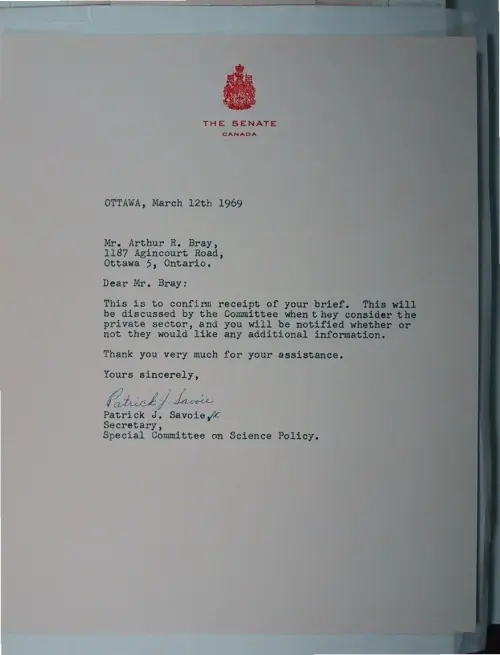 First page of Wilbert Smith Archives Files Box 1130 11 1130-11-p070