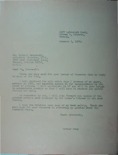 First page of Wilbert Smith Archives Files Box 1130 05 1130-05-p047