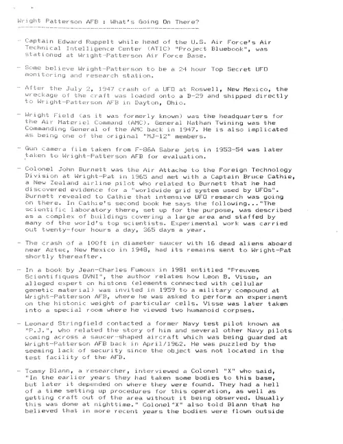 First page of early internet rumors and discussions 2