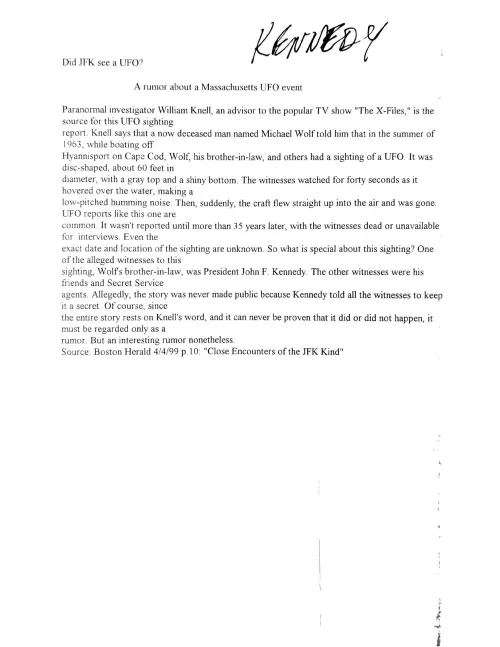 First page of Kennedy Kennedy General 3