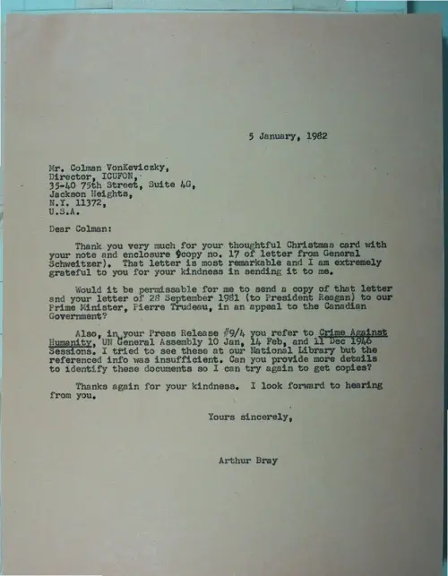 First page of Wilbert Smith Archives Files Box 1130 21 1130-21-p051