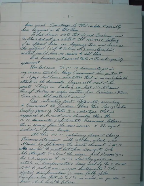 First page of Wilbert Smith Archives Files Box 1131 02 1131-02-p082