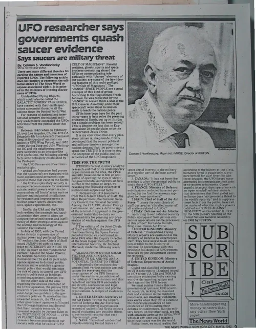 First page of Wilbert Smith Archives Files Box 1130 21 1130-21-p019