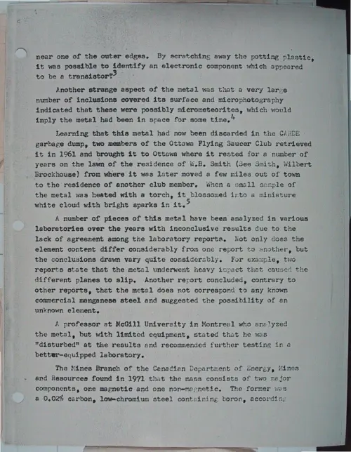 First page of Wilbert Smith Archives Files Box 1131 19 1131-19-p018