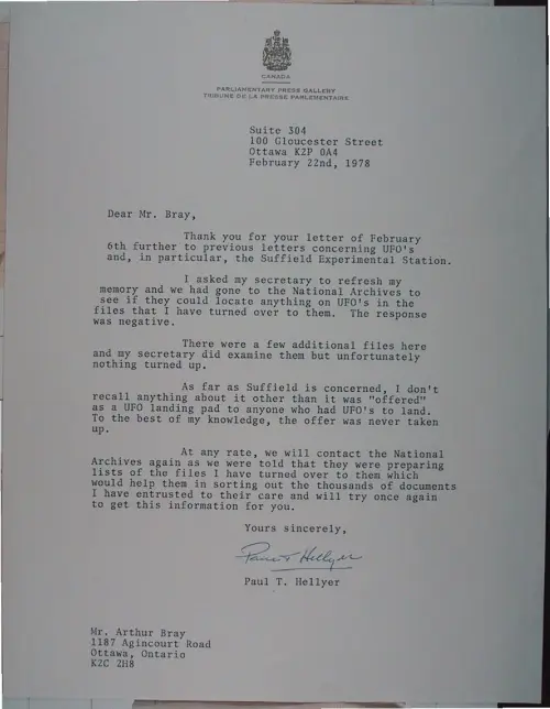 First page of Wilbert Smith Archives Files Box 1131 15 1131-15-p009