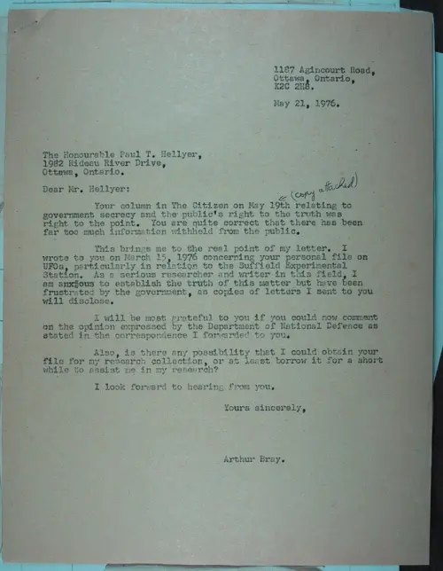 First page of Wilbert Smith Archives Files Box 1131 15 1131-15-p012