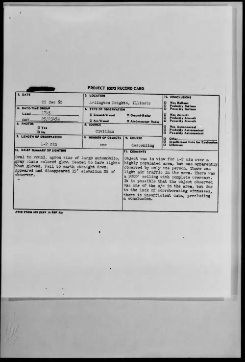 First page of 1960.12 - 8611495 - Arlington Heights, Illinois
