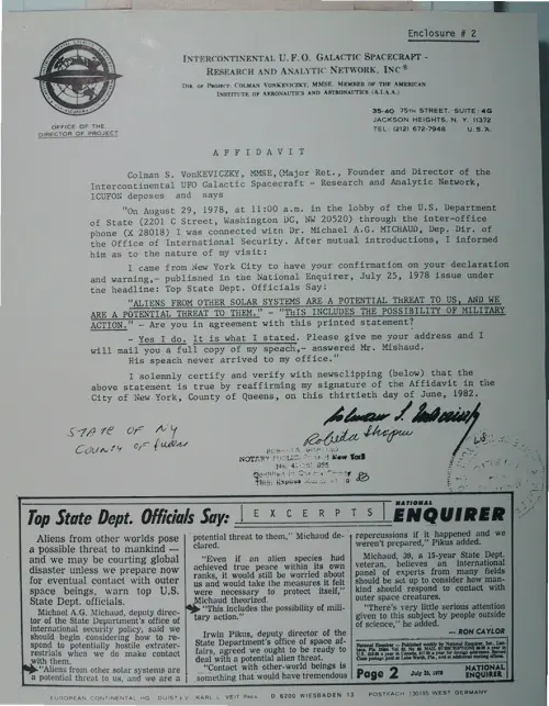 First page of Wilbert Smith Archives Files Box 1130 21 1130-21-p029