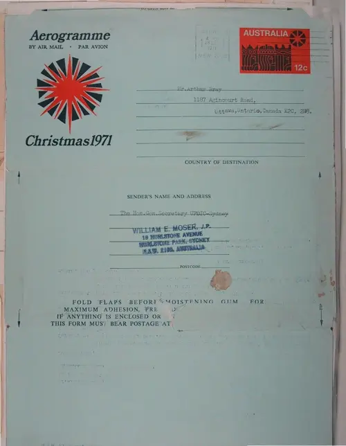 First page of Wilbert Smith Archives Files Box 1131 04 1131-04-p011