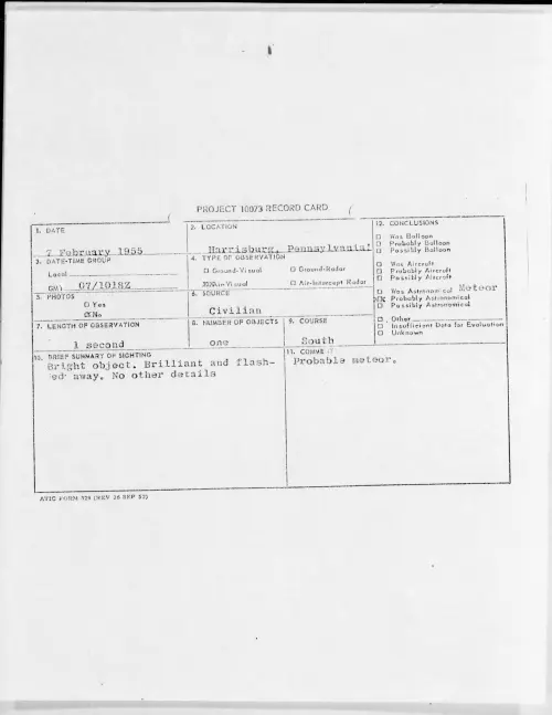 First page of 1955.02 - 6967637 - Harrisburg, Pennsylvania