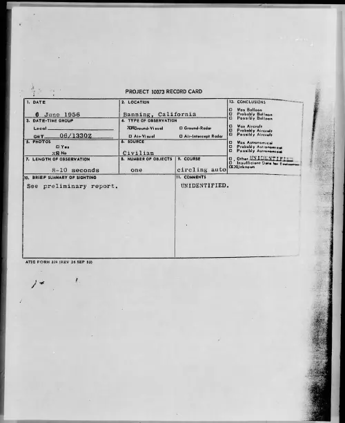 First page of 1956.06 - 6786245 - Banning, California