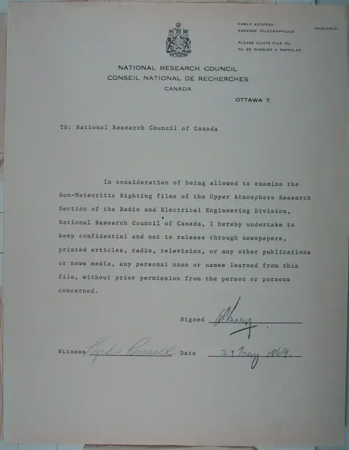 First page of Wilbert Smith Archives Files Box 1131 06 1131-06-p060