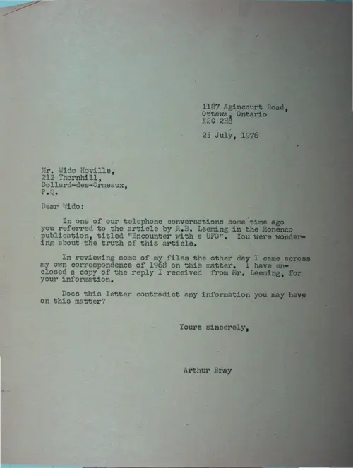 First page of Wilbert Smith Archives Files Box 1130 20 1130-20-p011