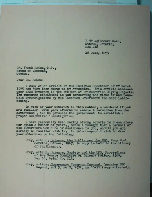 First page of Wilbert Smith Archives Files Box 1130 19 1130-19-p006