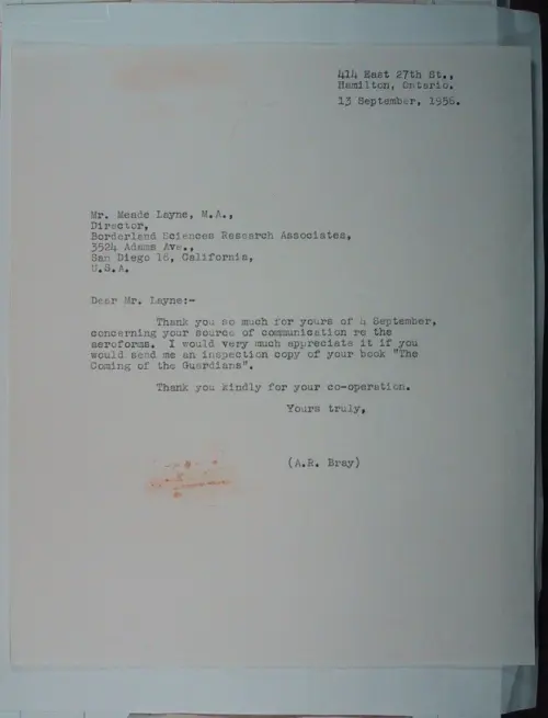 First page of Wilbert Smith Archives Files Box 1130 07 1130-07-p037