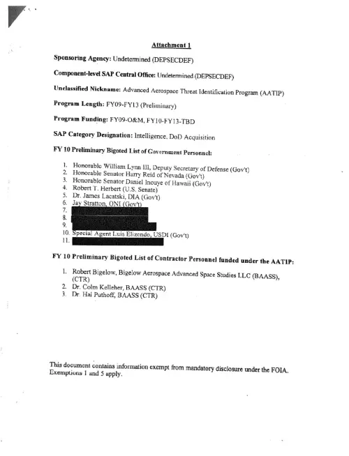 First page of Dr. Eric Walker Bigot List
