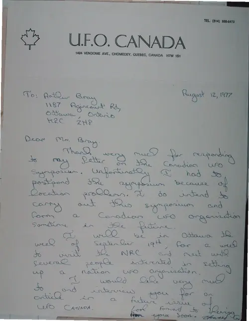 First page of Wilbert Smith Archives Files Box 1131 16 1131-16-p014