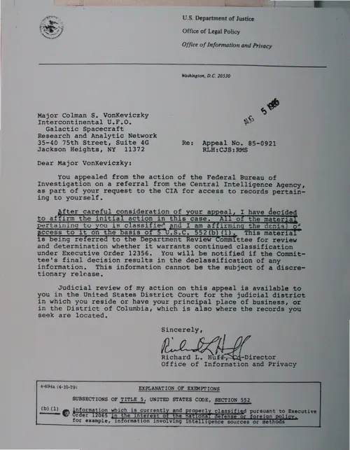 First page of Wilbert Smith Archives Files Box 1130 21 1130-21-p211