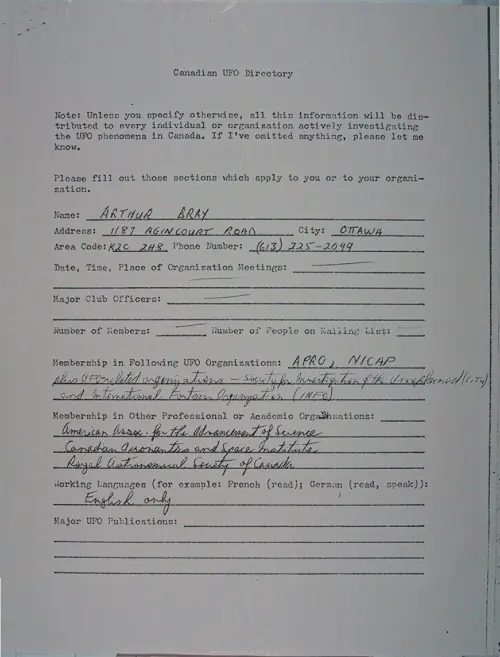 First page of Wilbert Smith Archives Files Box 1131 05 1131-05-p023