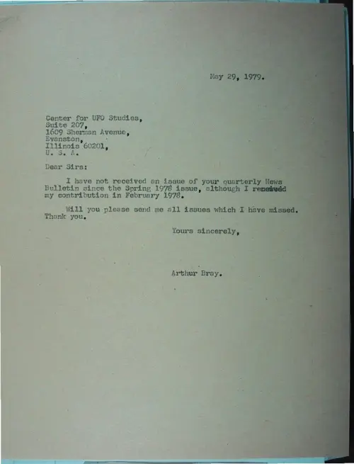 First page of Wilbert Smith Archives Files Box 1130 10 1130-10-p091