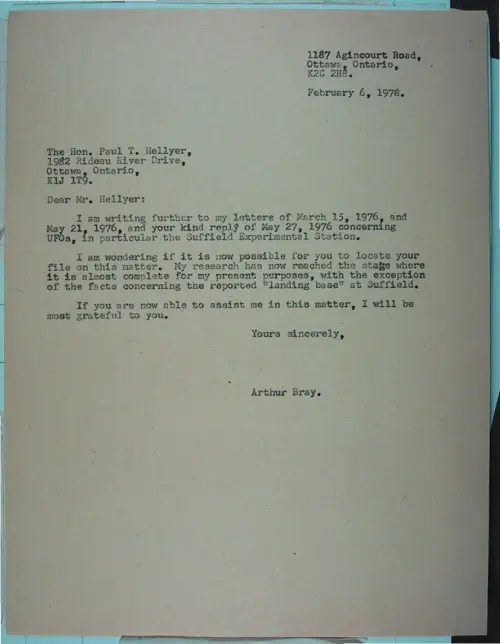 First page of Wilbert Smith Archives Files Box 1131 15 1131-15-p010