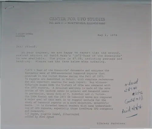 First page of Wilbert Smith Archives Files Box 1130 10 1130-10-p123