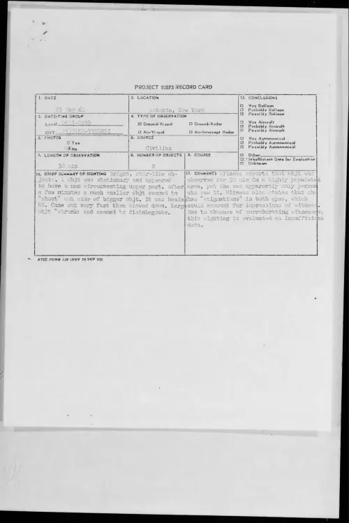 First page of 1961.05 - 8686645 - Astoria, New York