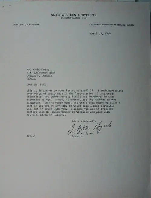 First page of Wilbert Smith Archives Files Box 1130 10 1130-10-p178