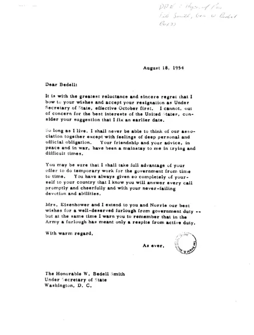 First page of Eisenhower Eisenhower General 6