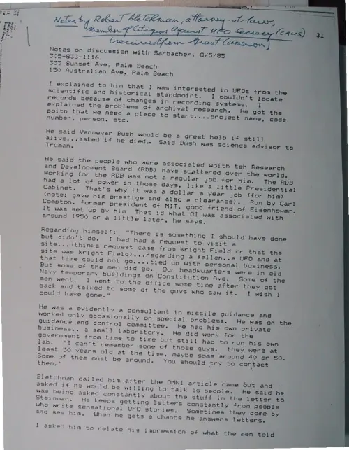 First page of Wilbert Smith Archives Files Box 1131 02 1131-02-p184