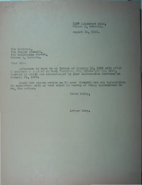 First page of Wilbert Smith Archives Files Box 1130 18 1130-18-p098