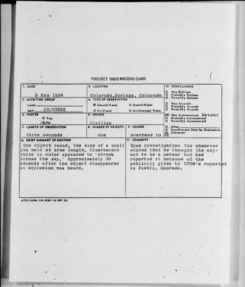 First page of 1956.05 - 6785833 - Colorado Springs, Colorado