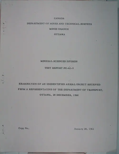 First page of Wilbert Smith Archives Files Box 1131 19 1131-19-p256