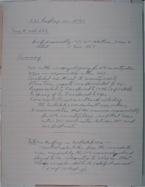 First page of Wilbert Smith Archives Files Box 1131 06 1131-06-p006