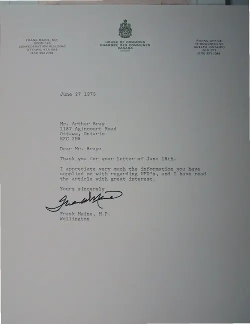 First page of Wilbert Smith Archives Files Box 1130 19 1130-19-p005