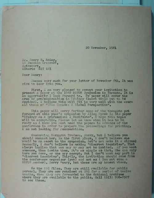 First page of Wilbert Smith Archives Files Box 1131 01 1131-01-p016
