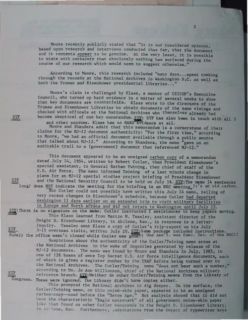 First page of Wilbert Smith Archives Files Box 1131 02 1131-02-p140