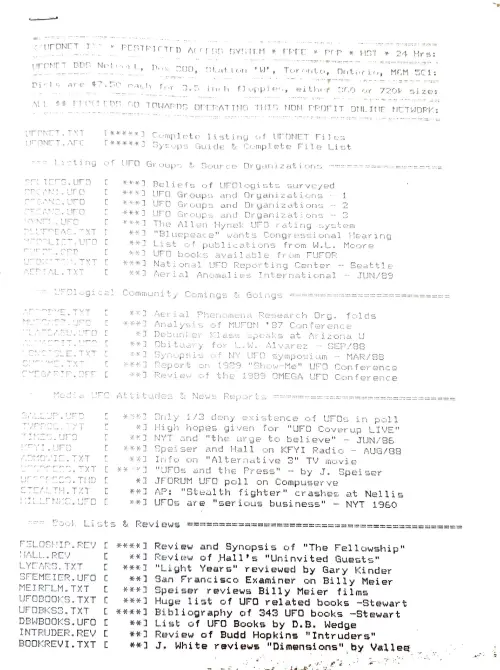 First page of Early Research on UFOs