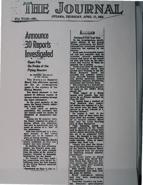 First page of Wilbert Smith Archives Files Box 1130 18 1130-18-p127