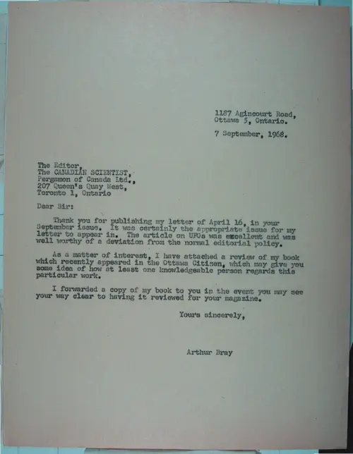 First page of Wilbert Smith Archives Files Box 1131 07 1131-07-p055