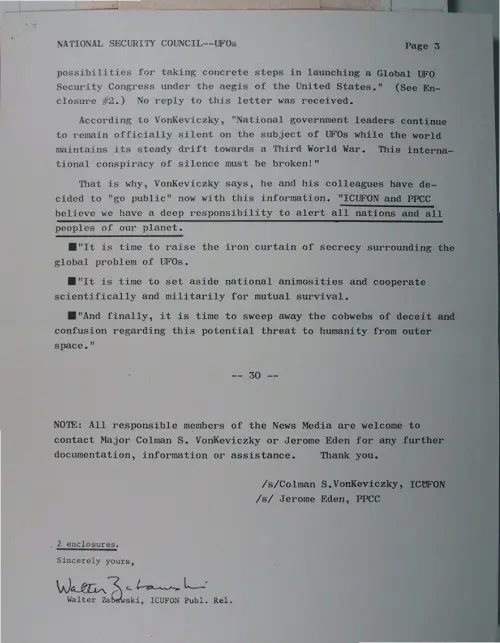 First page of Wilbert Smith Archives Files Box 1130 21 1130-21-p025