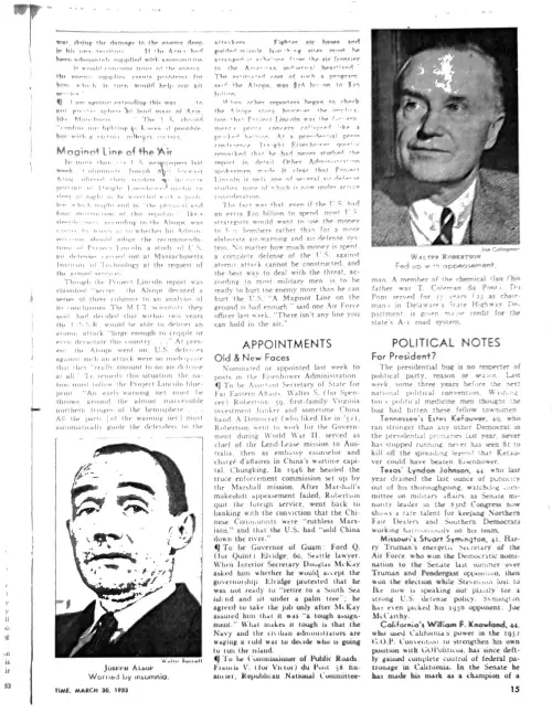 First page of Eisenhower Stewart Alsop