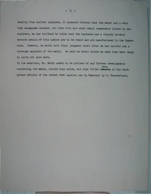 First page of Wilbert Smith Archives Files Box 1131 19 1131-19-p197