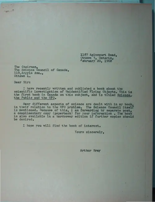 First page of Wilbert Smith Archives Files Box 1130 18 1130-18-p096