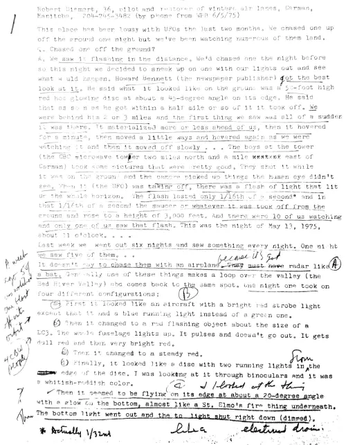 First page of Canada zznationsl Enquirer Bob Diemert interview