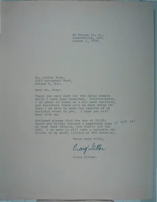 First page of Wilbert Smith Archives Files Box 1131 19 1131-19-p128