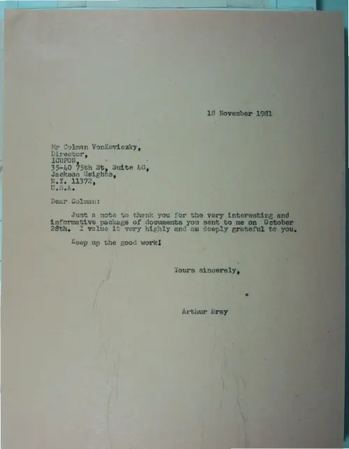 First page of Wilbert Smith Archives Files Box 1130 21 1130-21-p054
