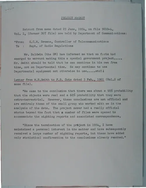 First page of Wilbert Smith Archives Files Box 1131 10 1131-10-p055