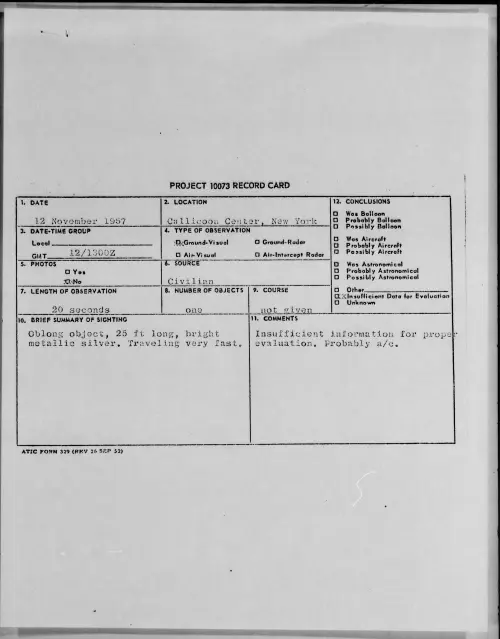 First page of 1957.11 - 6782727 - Callicoon Center, New York